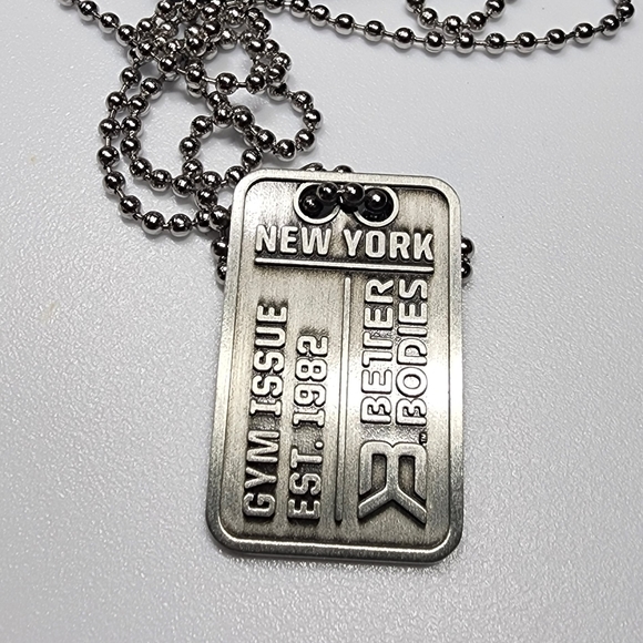 Brand new with tags! Gym athletic body dog tag necklace